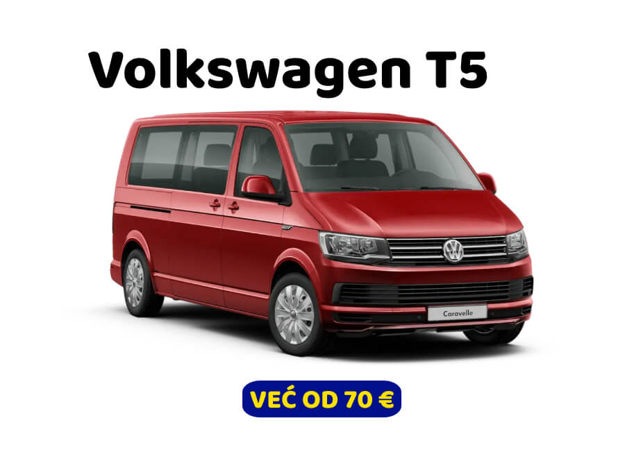 VOLKSWAGEN T5 kombi sa 8 plus 1 mesto